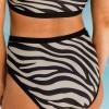 Bikini kopalke brez rokavov s potiskom zebra Necky