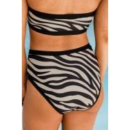 Bikini kopalke brez rokavov s potiskom zebra Necky