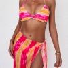 Bikini z naborki s kravato Lea