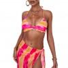 Bikini z naborki s kravato Lea