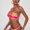Bikini z naborki s kravato Lea