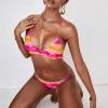 Bikini z naborki s kravato Lea