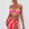 Bikini z naborki s kravato Lea