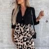 Leopard krilo z visokim pasom Anna