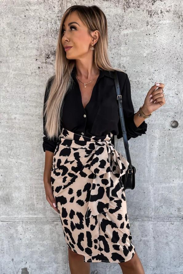 Leopard krilo z visokim pasom Anna
