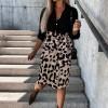 Leopard krilo z visokim pasom Anna