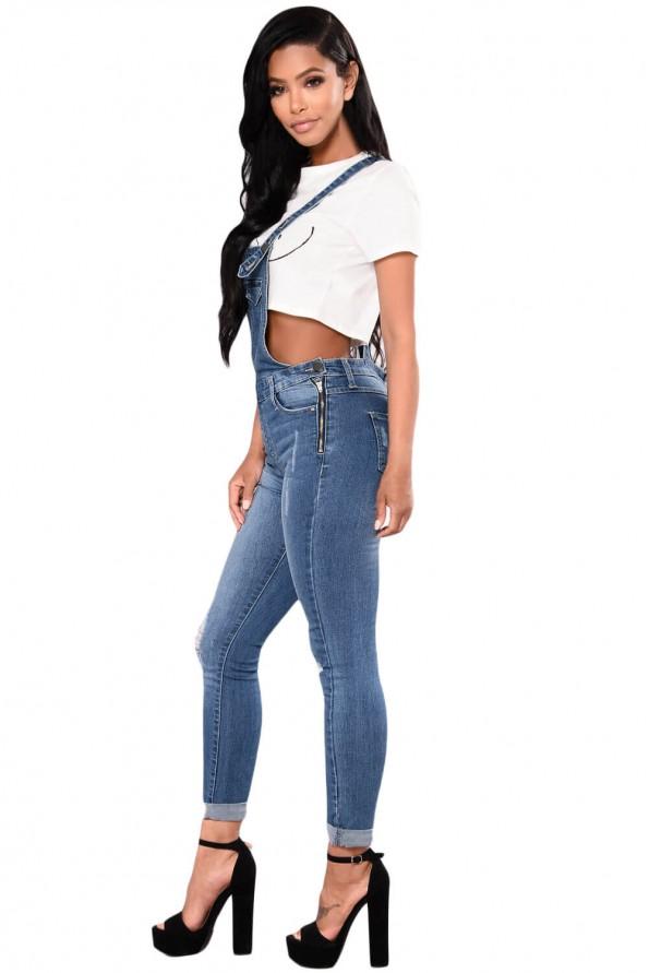 Svetlo modri kombinezoni iz džinsa Dory