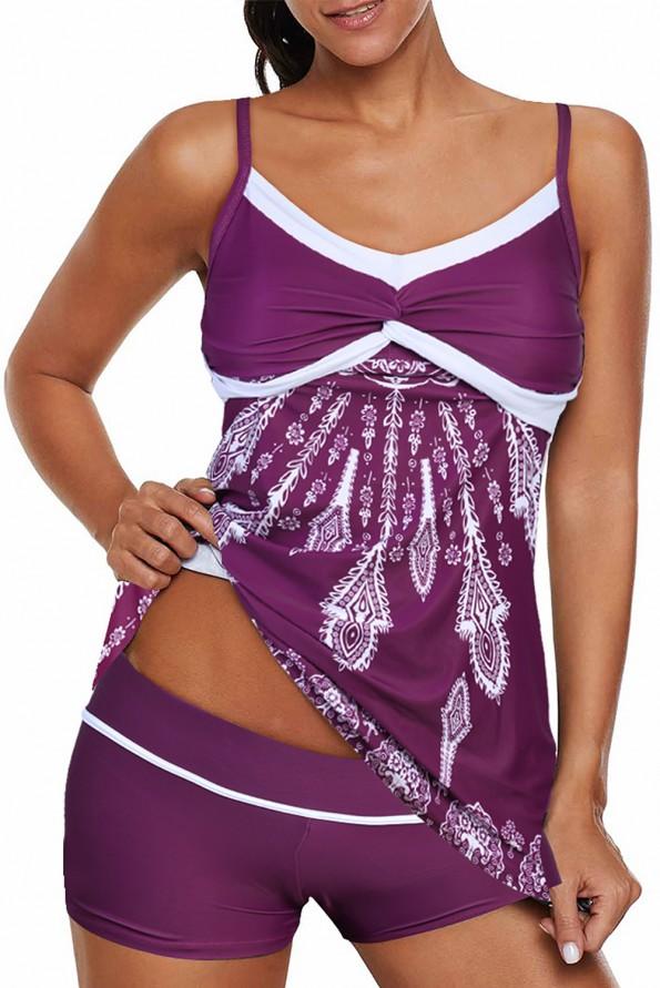 Tankini komplet kopalk Violet