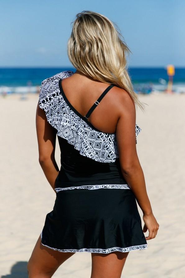 Tankini kopalke  z eno ramo Ilse