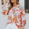 Večbarvna bluza s cvetličnim potiskom Palettes