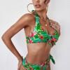 Večbarvni komplet bikini s cvetličnim potiskom Sandra