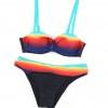 Večbarvni komplet bikini s podloženim push up Nikki
