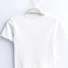 Bel crop top Amiyah z rebrastimi robovi
