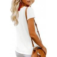 Bela bluza Michelle na gumbe