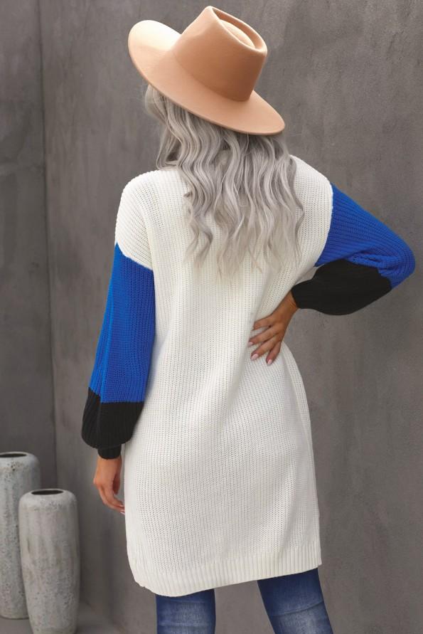 Bela bombažna jopica z žepkom Anna