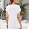 Bela elegantna bluza Jamie z zadrgo