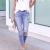 Bela elegantna bluza Jamie z zadrgo