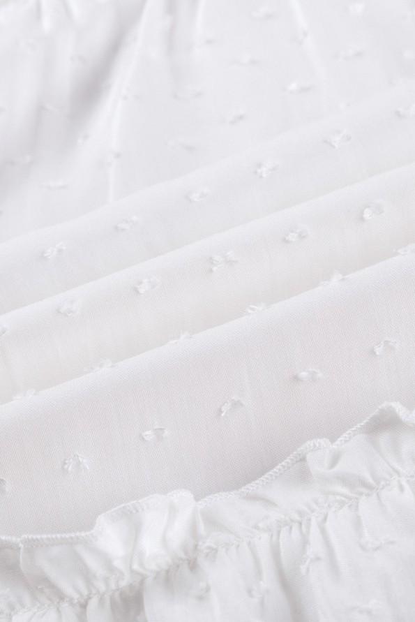 Bela tunika Gabrielle s čipko