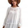 Bela tunika Gabrielle s čipko