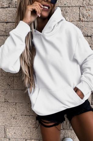 Beli pulover s kapuco Sneya