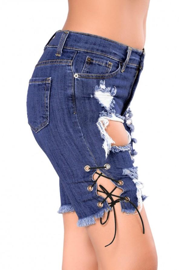 Bermuda kratke hlače Jaycee z zarezami