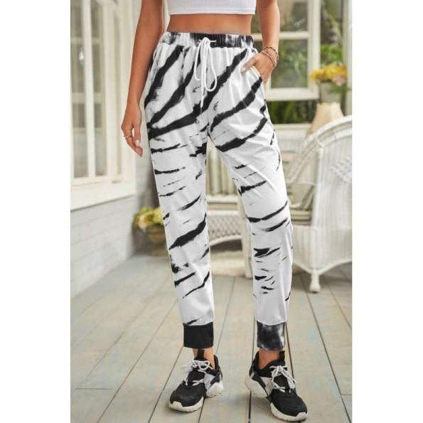 Bež jogga hlače z žepi Violet