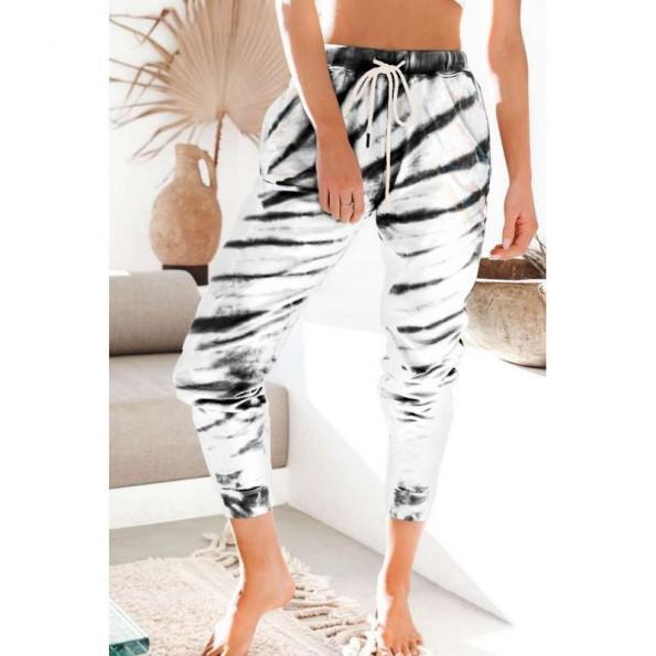 Bež jogga hlače z žepi Violet