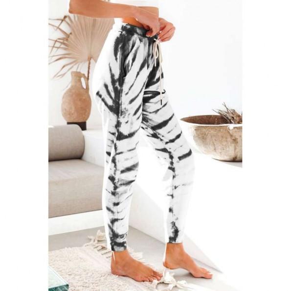 Bež jogga hlače z žepi Violet