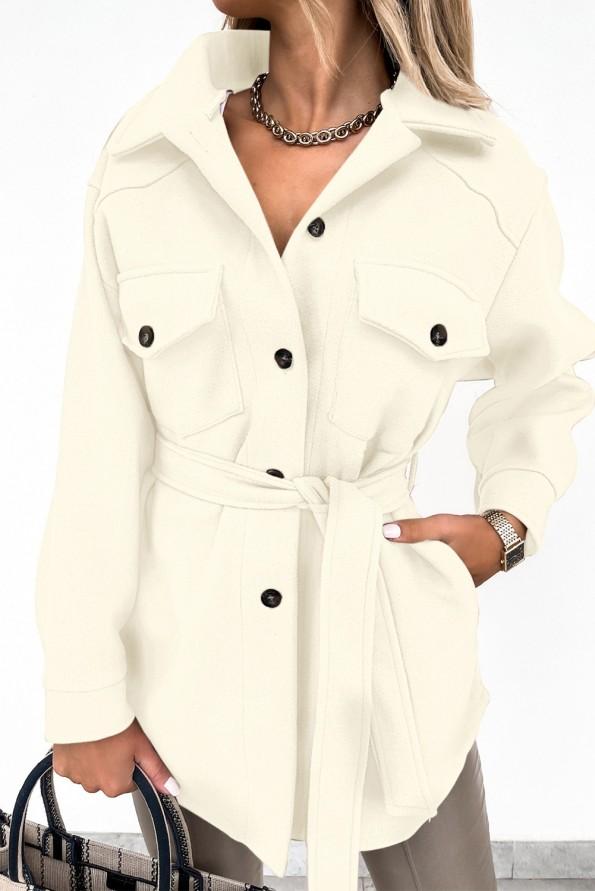 Bež plašč  z gumbi Mary