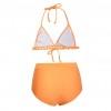 Bikini Serena z visokim pasom in pom pom okraski