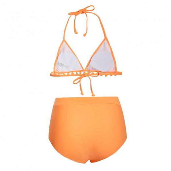 Bikini Serena z visokim pasom in pom pom okraski