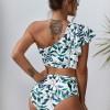 Bikini Terry s potiskom lista in volančki