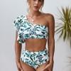 Bikini Terry s potiskom lista in volančki