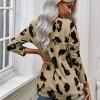 Bluza Brooklyn z dolgimi rokavi in leopardjim potiskom