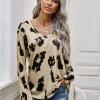 Bluza Brooklyn z dolgimi rokavi in leopardjim potiskom
