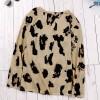 Bluza Brooklyn z dolgimi rokavi in leopardjim potiskom