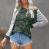 Bluza Elaina za prosti čas z vojaškim vzorcem
