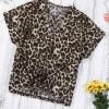 Bluza Sawyer z leopardjim potiskom in vozlom