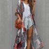 Bohemski kimono Catalina z geometrijskimi vzorci