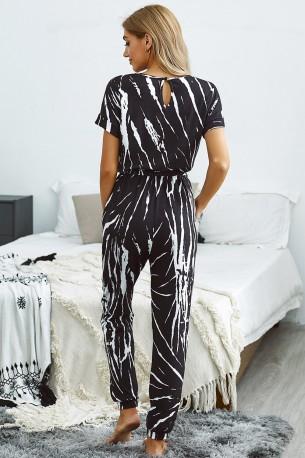 Črn tie dye kombinezon Hayley