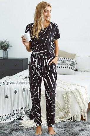 Črn tie dye kombinezon Hayley