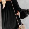 Črna bluza Lainey s carmen izrezom