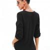 Črna elegantna bluza Dallas