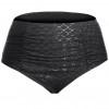 Črna moder peplum tankini Leanna za močnejše