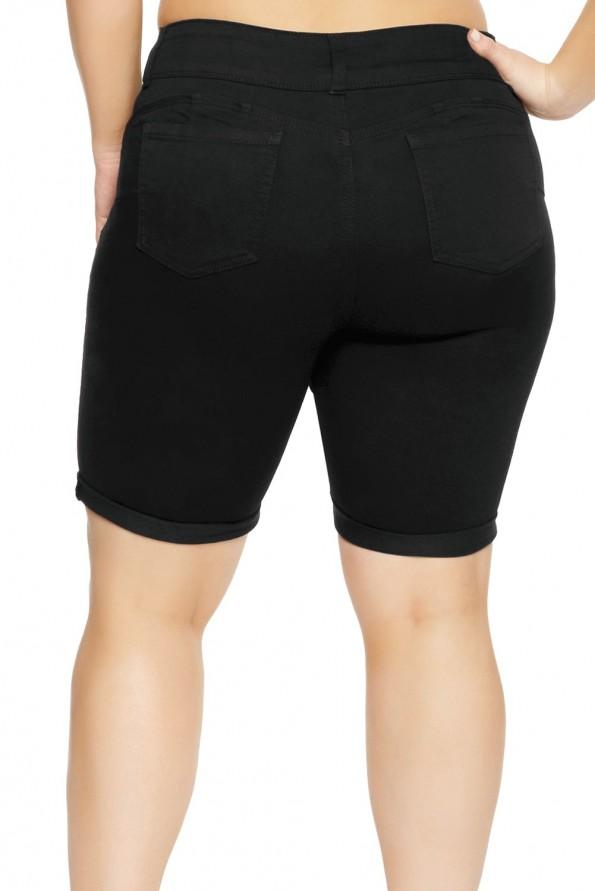 Črne bermuda kratke hlače Margo