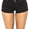 Črne denim kratke hlače Mavis