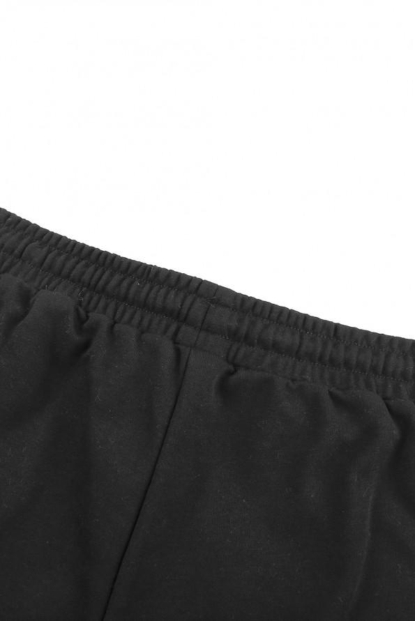 Črne kratke hlače z zavihanim robom Aubree