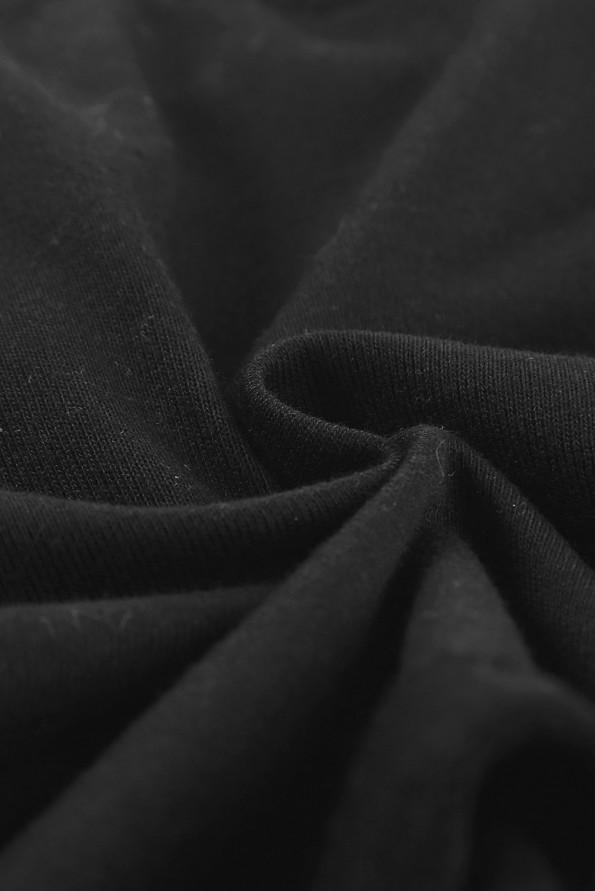 Črne kratke hlače z zavihanim robom Aubree