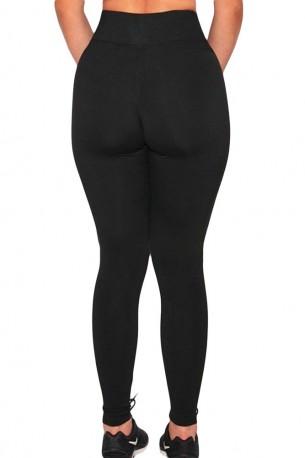 Črne prosojne leggins Katalina za telovadbo