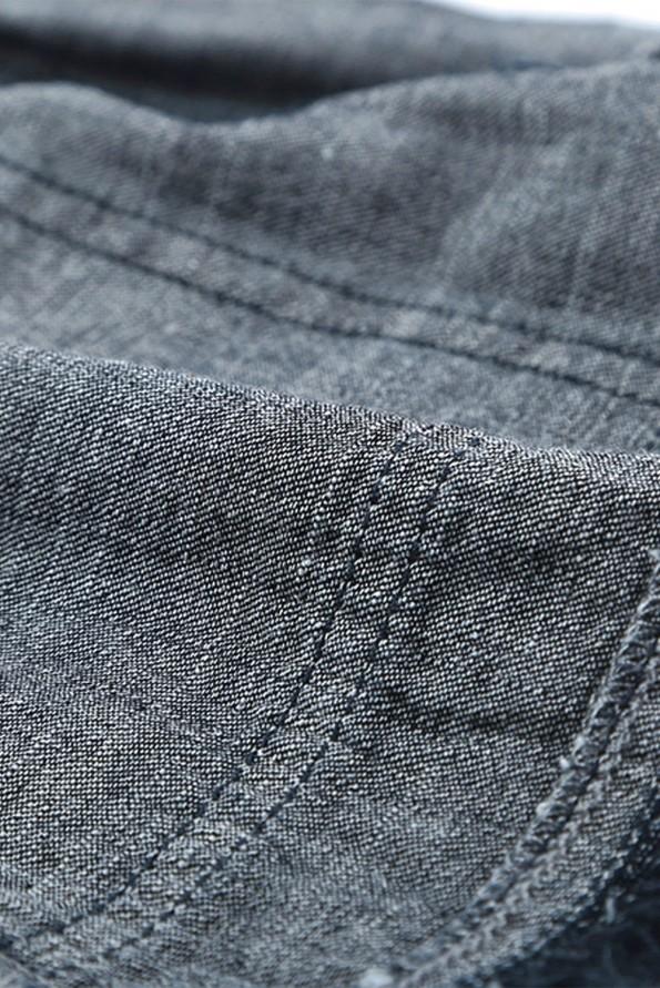 Črne razcefrane bombažne jeans kratke hlače z žepi Peyton